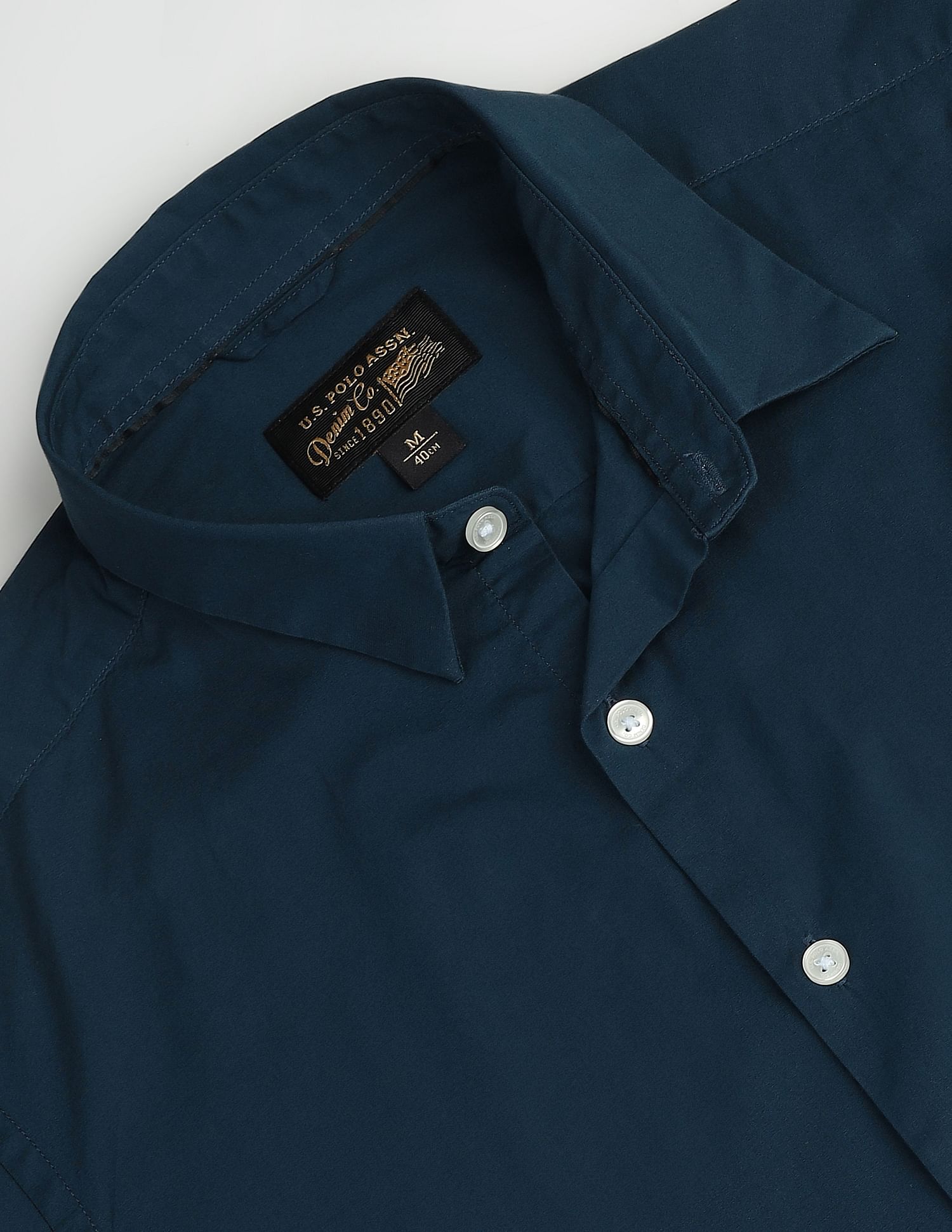 U.S. Polo Assn. Denim Co. Spread Collar Twill Shirt
