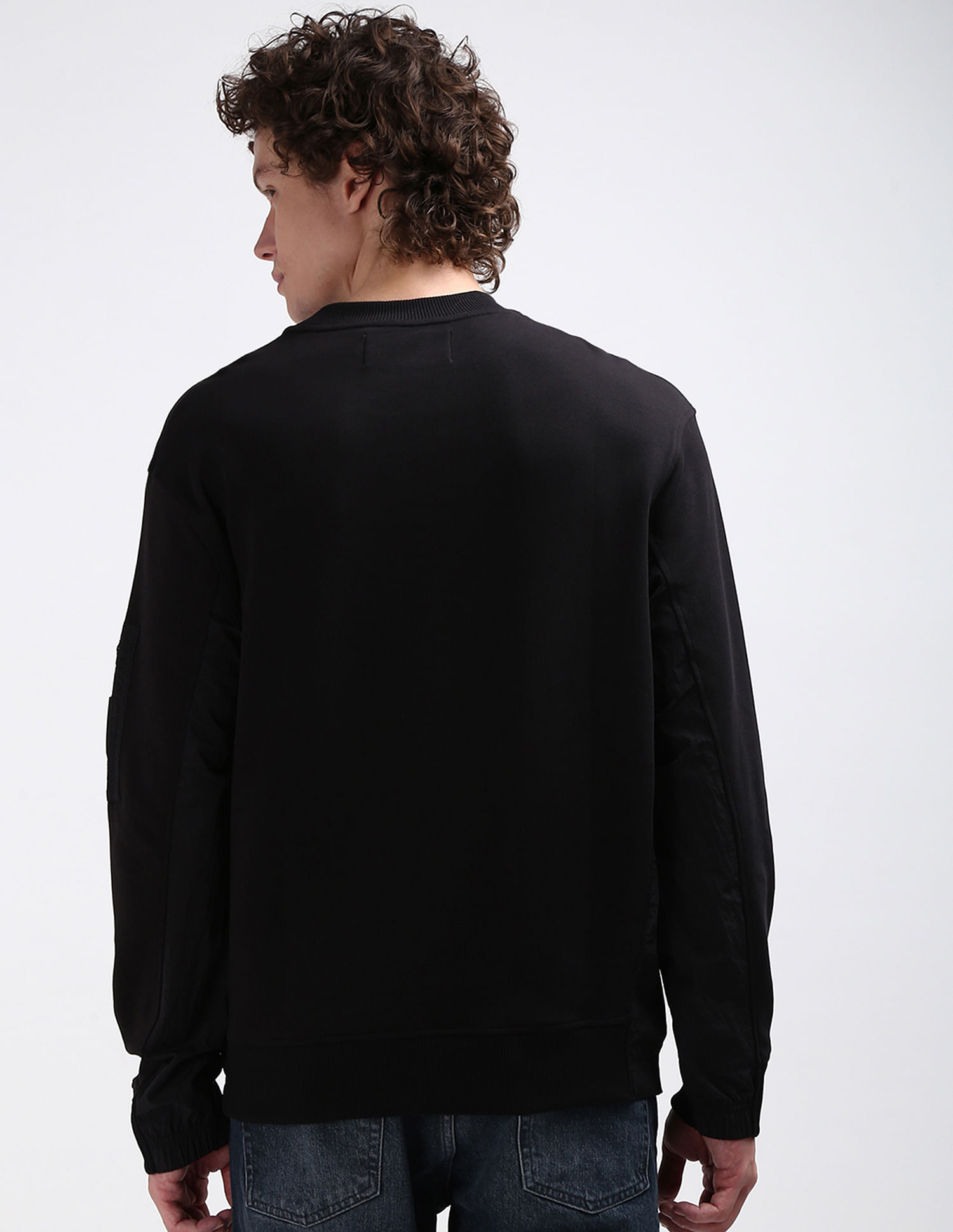 Calvin Klein Ripstop Panel Crew Neck Sweatshirt