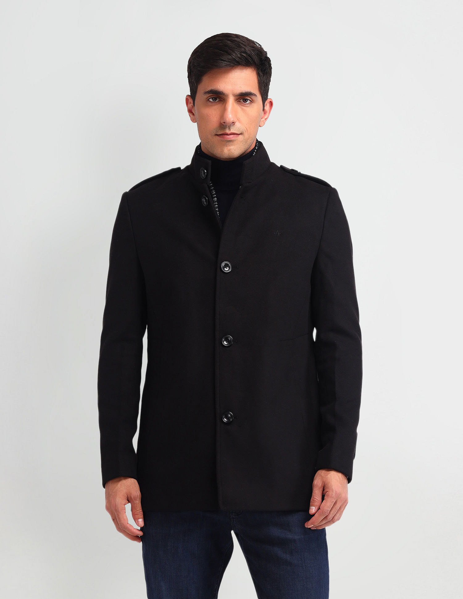 Arrow Sport Solid Regular Fit Jacket