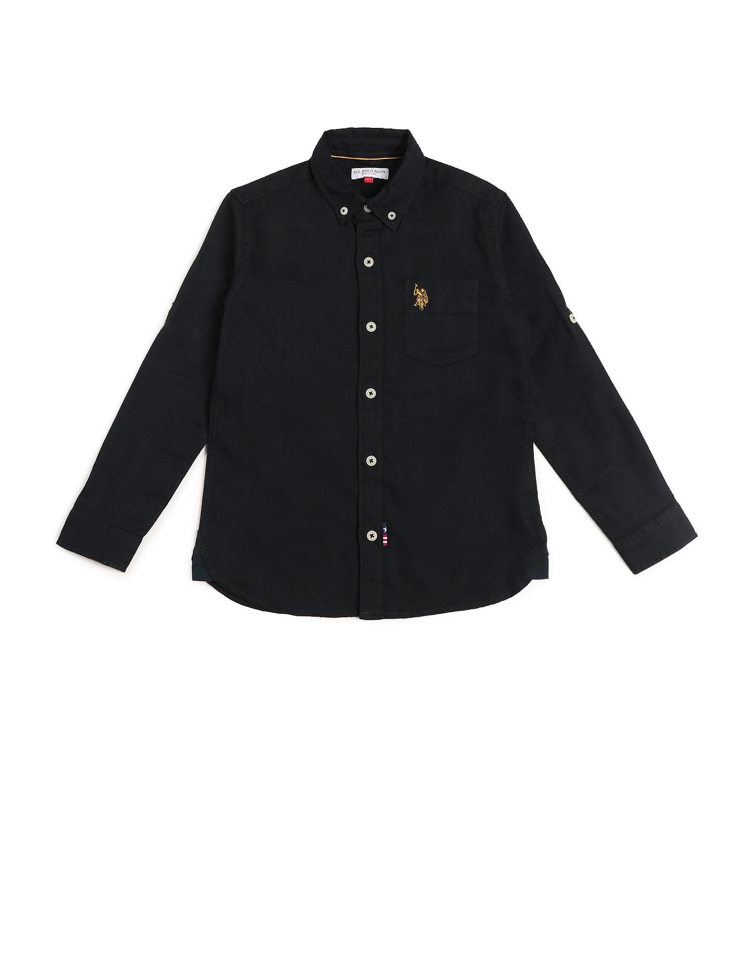 U.S. Polo Assn. Kids Boys Button Down Collar Cotton Shirt