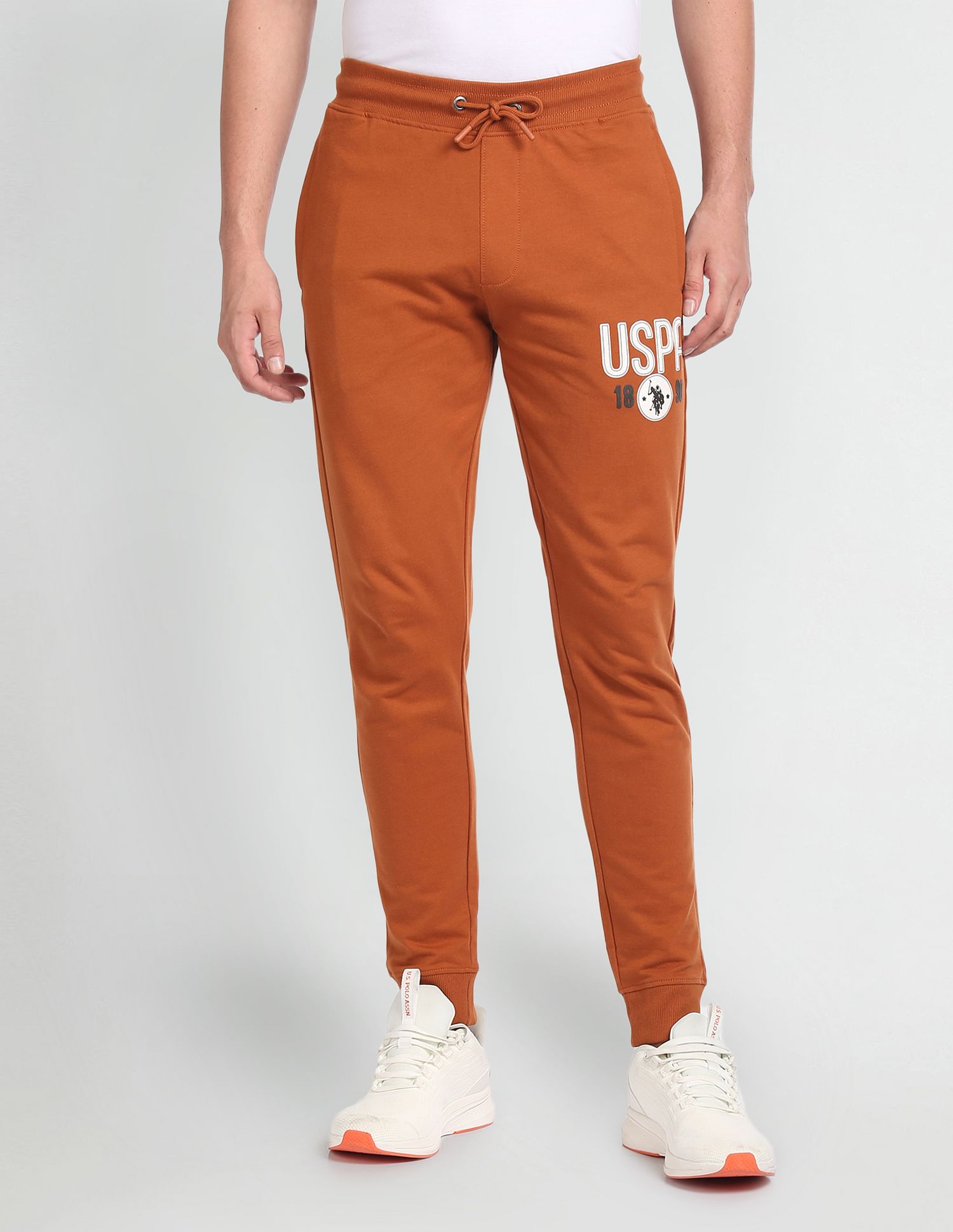 U.S. Polo Assn. Denim Co. Mid Rise Solid Track Pants
