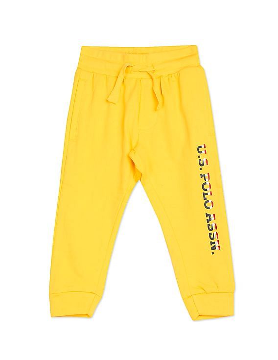 U.S. Polo Assn. Kids Drawstring Waist Solid Track Pants