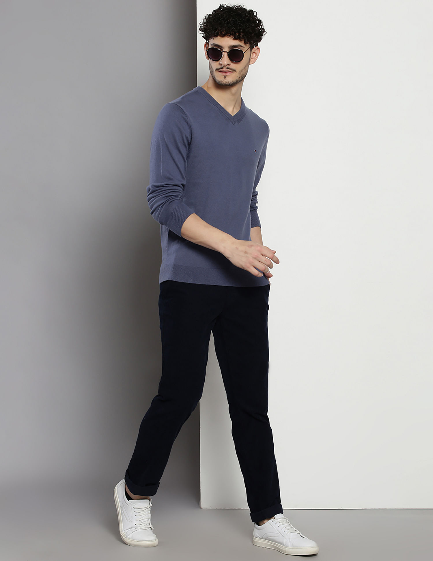 Tommy Hilfiger V-Neck Organic Cotton Sweater