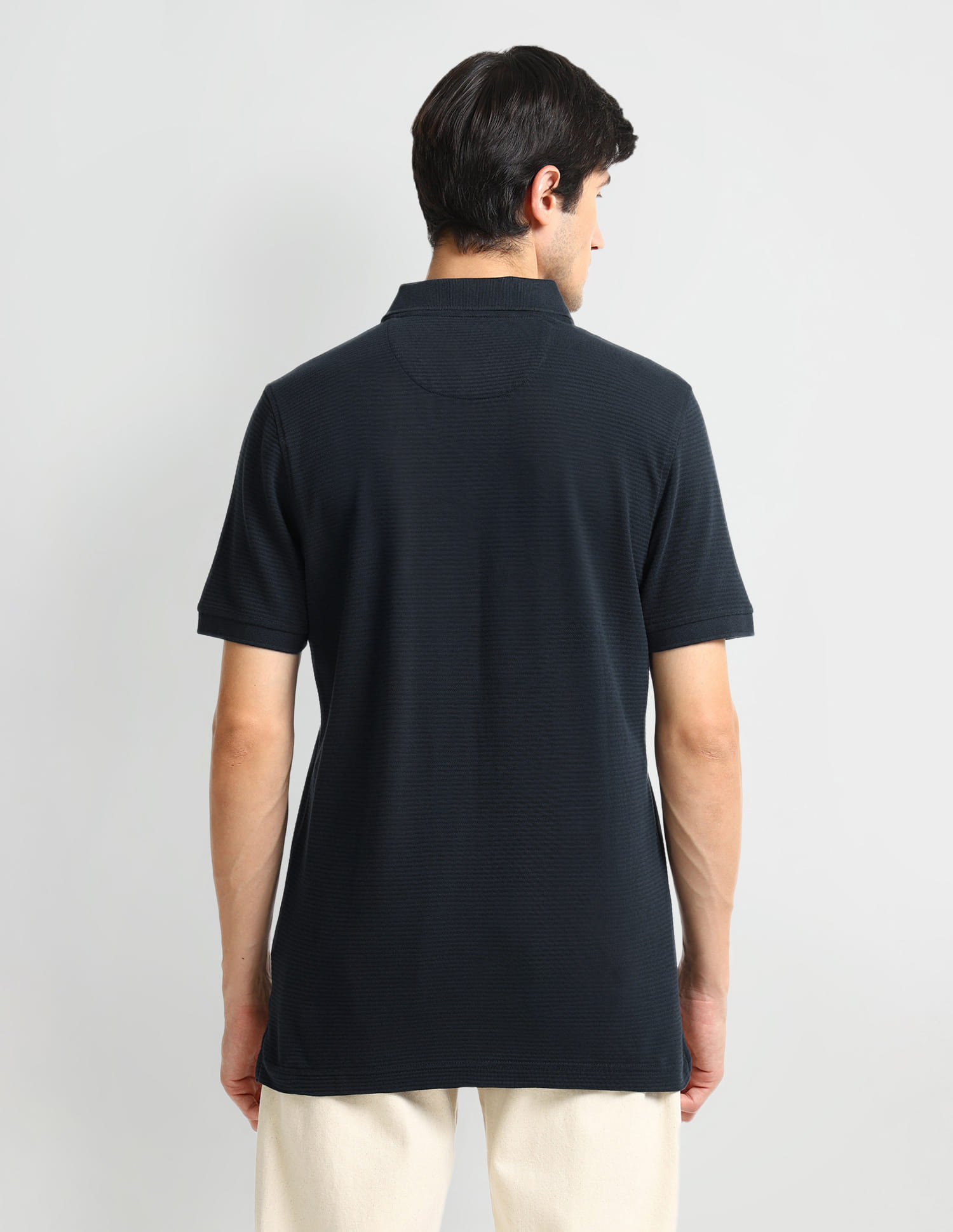 Buy Arrow Sports Self Design Cotton Polo Shirt - NNNOW.com