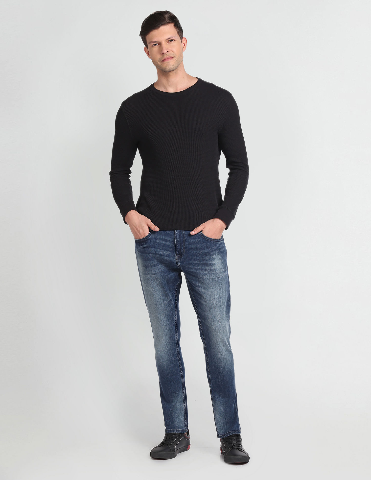U.S. Polo Assn. Denim Co. Henry Cropped Fit Blue Jeans