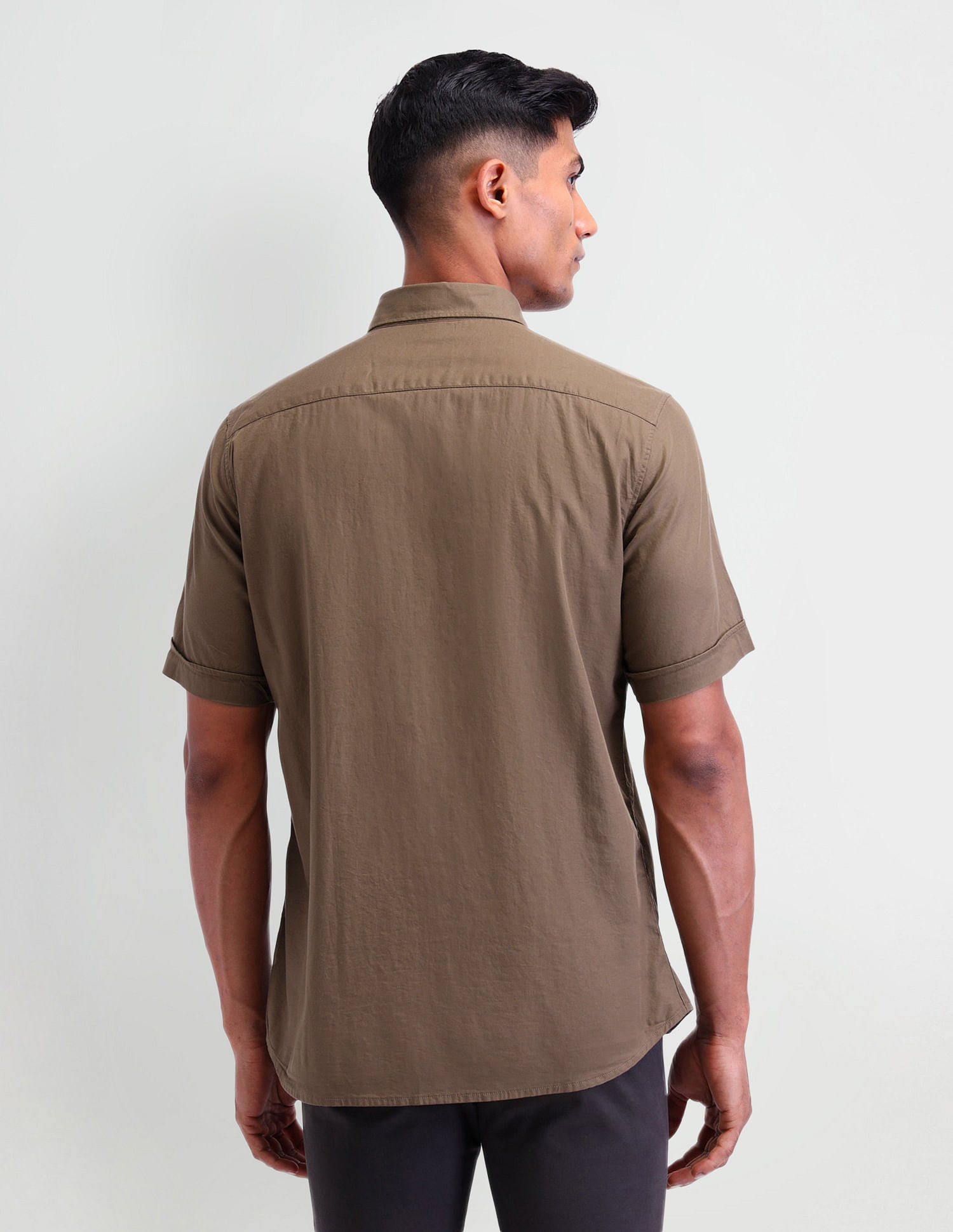 Arrow Sport Horizontal Striped Slim Fit Shirt