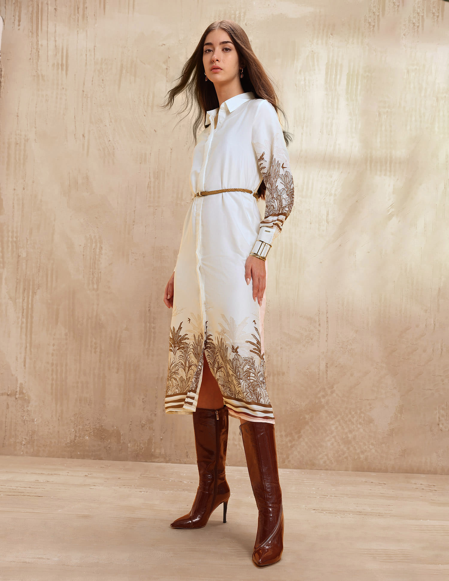 us polo assn shirt dress Buy U.S. Polo Assn. Women Tropical Printed Shirt Dress