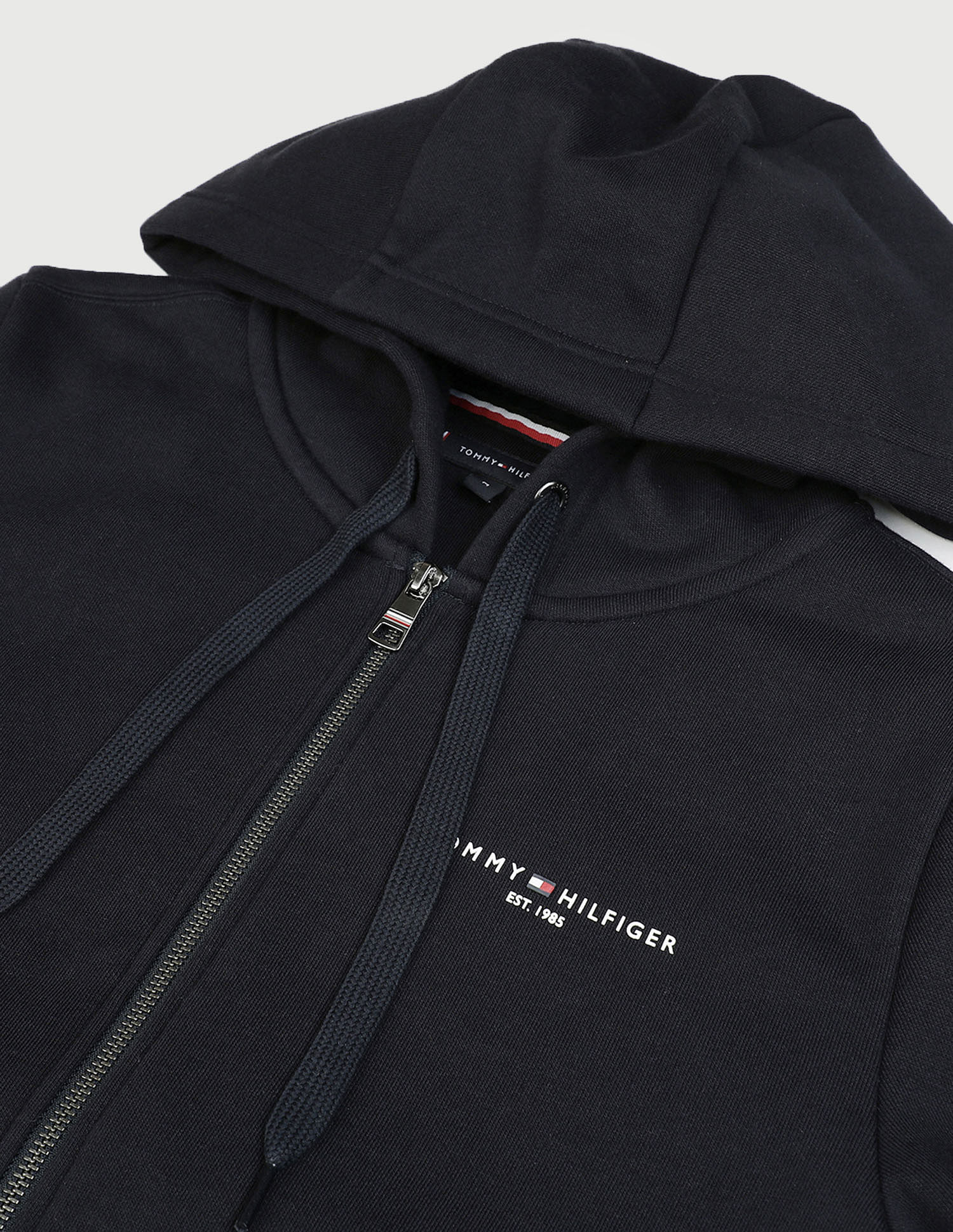 Tommy Hilfiger Solid Logo Hood Sweatshirt