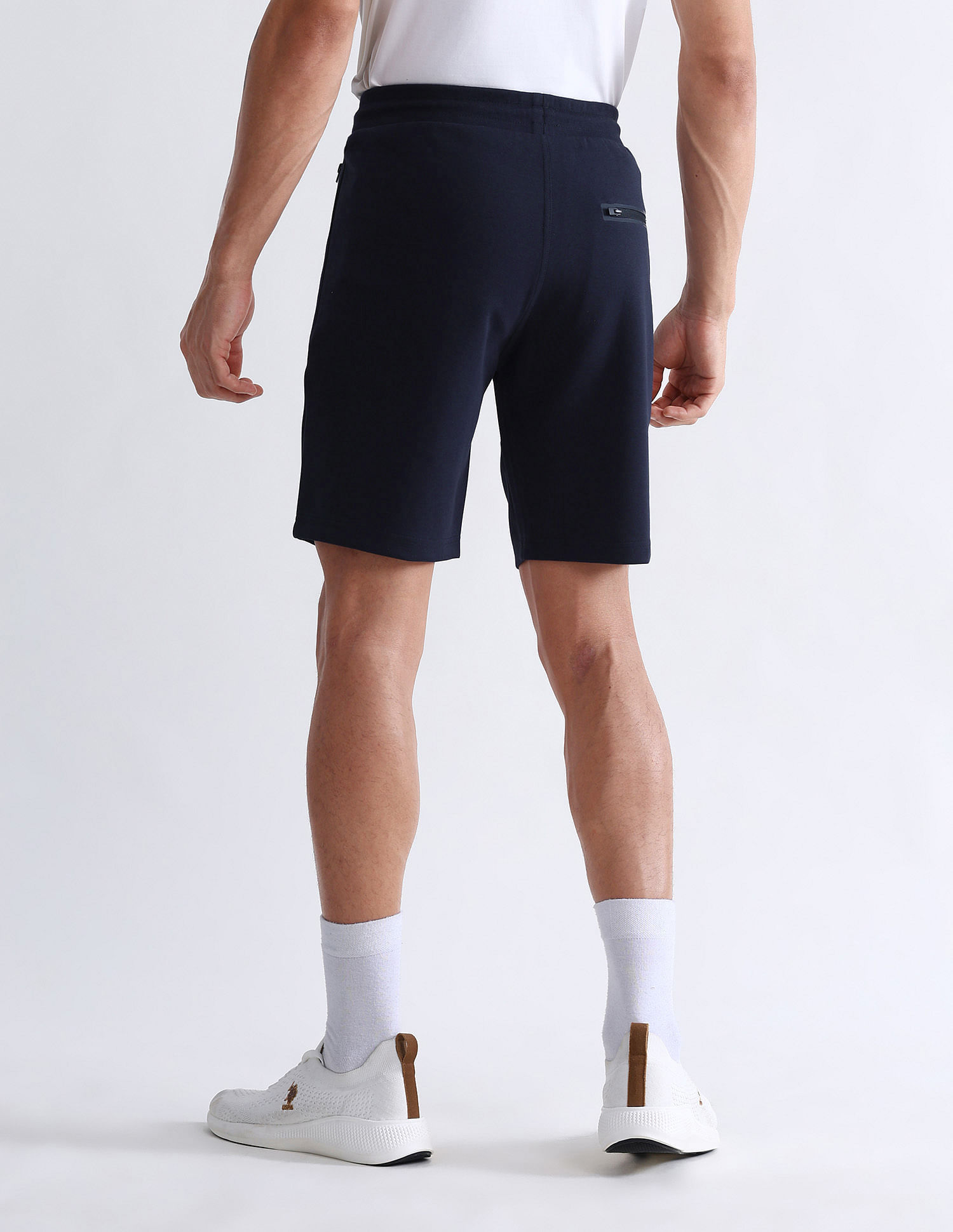 USPA Active Solid Slim Fit Active Shorts