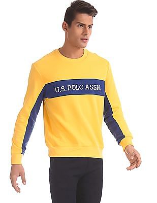 us polo yellow sweatshirt