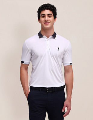 U S Polo Assn Solid Slim Fit Polo Shirt