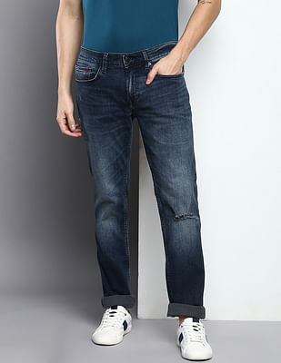 Buy U.S. Polo Assn. Denim Blue Cotton Slim Fit Jeans for Mens Online @ Tata  CLiQ