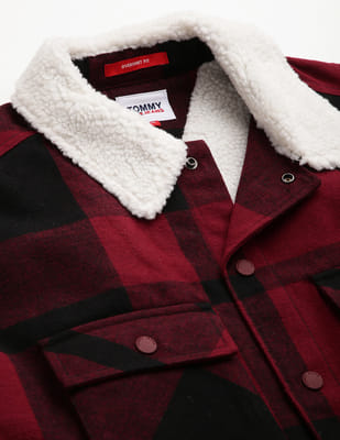 Buy Tommy Hilfiger Sherpa Lined Check Shacket
