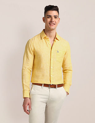 U S Polo Assn Tailored Regular Fit Solid Shirt