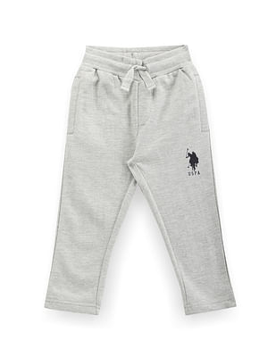 U S Polo Assn Kids Boys Heathered Track Pants