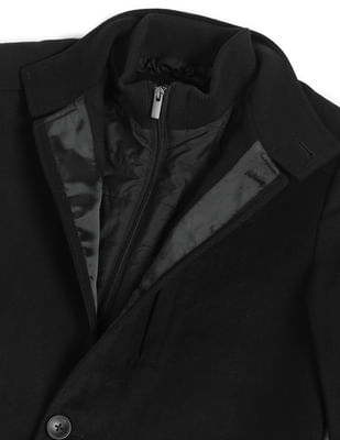 Buy Arrow Sports High Neck Solid Trench Coat - NNNOW.com