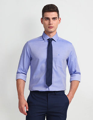 Arrow Self Design Slim Fit Shirt