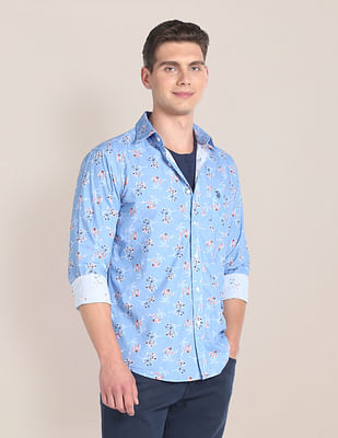 U S Polo Assn Floral Print Tailored Fit Shirt