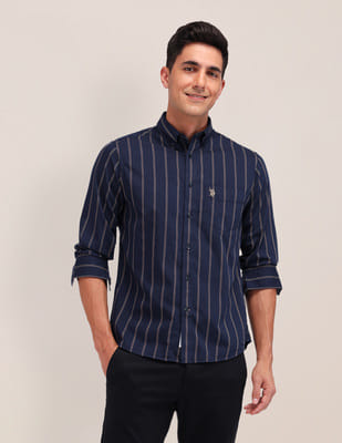 Buy U.S. Polo Assn. Tailored Fit Vertical Stripe Shirt - NNNOW.com