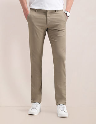 U S Polo Assn Austin Fit Solid Trousers