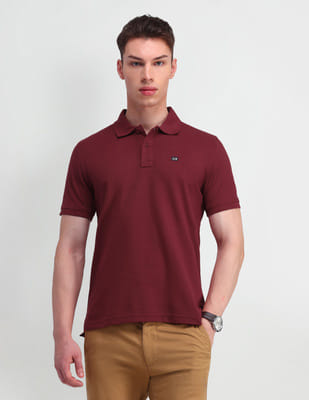 Price History of Solid Regular Fit Polo Shirt from NNNow 2192_292927