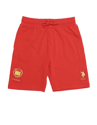 U S Polo Assn Kids Boys Embroidered Shorts