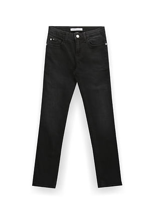 Calvin Klein Boys Mid Rise Slim Fit Jeans