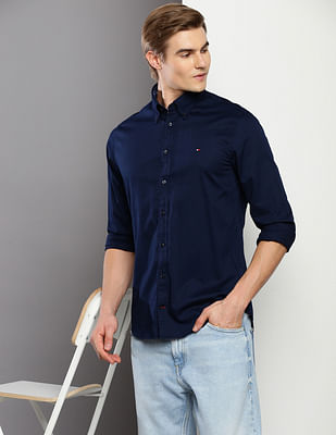 Tommy Hilfiger Solid Slim Fit Shirt