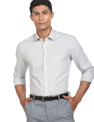 Buy Arrow Men Slim fit Formal Shirt - Purple Online at Low Prices in India  - Paytmmall.com