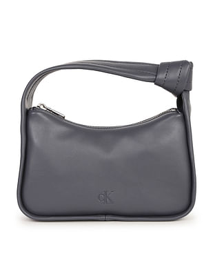 Calvin Klein Knotted Handle Solid Hand Bag