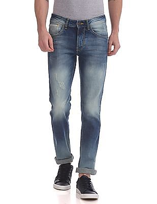 flying machine tapered fit men blue jeans