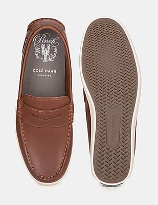 Buy Cole Haan Brown Pinch Weekender Loafers - NNNOW.com display picture 1
