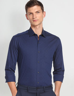 Arrow Self Design Twill Shirt