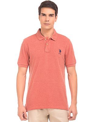 slim fit cotton polo shirt