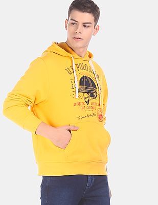 us polo yellow sweatshirt