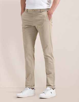 U S Polo Assn Austin Fit Solid Trousers