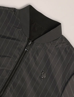 Buy U.S. Polo Assn. Regular Fit Striped Bomber Jacket