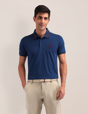 U S Polo Assn Solid Slim Fit Polo Shirt