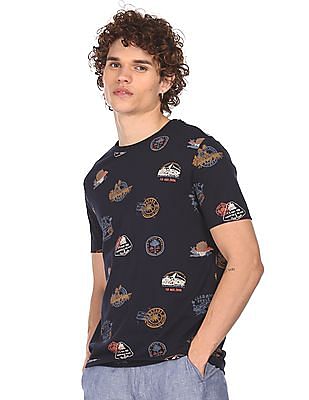 U S Polo Assn Denim Co Crew Neck Graphic Print T-Shirt