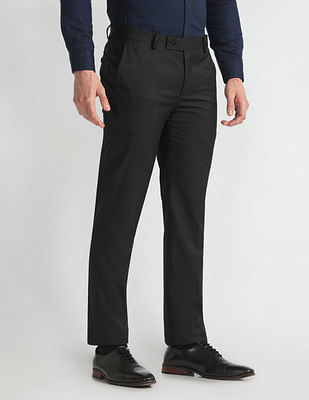 Arrow Tapered Fit Solid Trousers