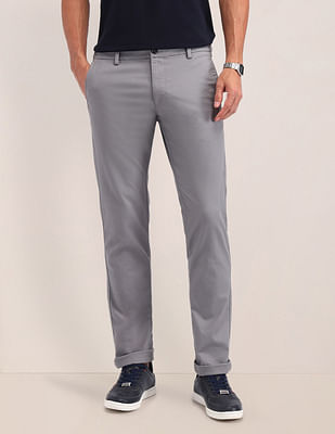 U S Polo Assn Denver Slim Fit Solid Trousers