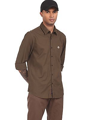 denim polo shirt