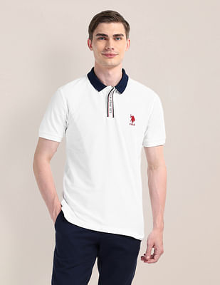 U S Polo Assn Solid Slim Fit Polo Shirt