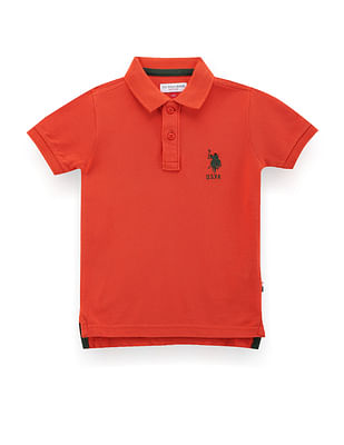 U S Polo Assn Kids Boys Cotton Pique Polo Shirt