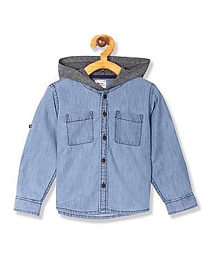 boys hooded shirt