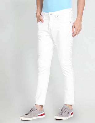 U S Polo Assn Denim Co Henry Cropped Fit White Jeans