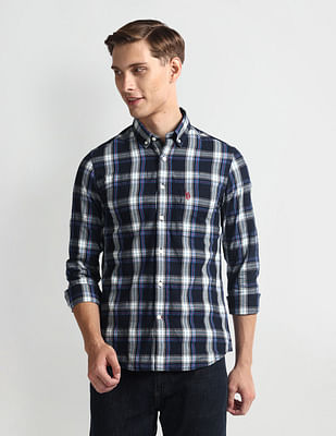 U S Polo Assn Denim Co Tartan Check Slim Fit Shirt