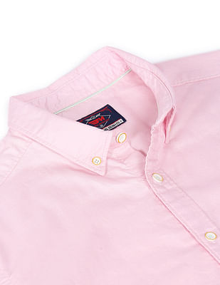 Buy Bought First Men Pink Solid Pure Cotton Casual Shirt (L) Online at Best Prices  in India - JioMart.