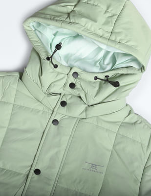 Buy Flying Machine Detachable Hood Solid Jacket - NNNOW.com