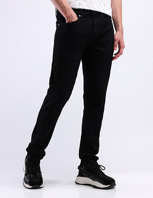 Flying Machine Mid Rise Slash Slim Tapered Fit Jeans